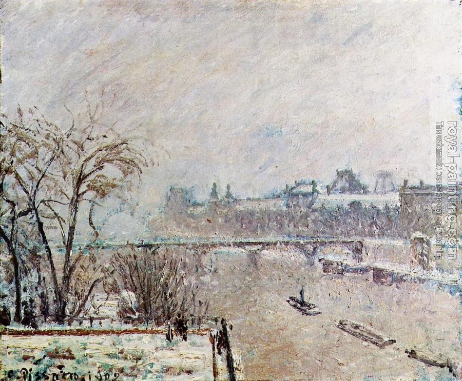 Camille Pissarro : The Seine Viewed from the Pont-Neuf, Winter